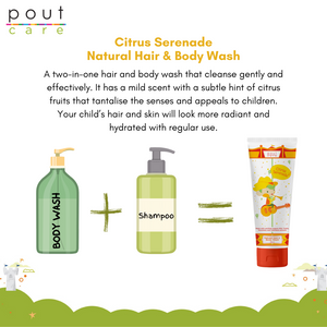 pout Care Natural Hair & Body Wash And Detangler Bundle